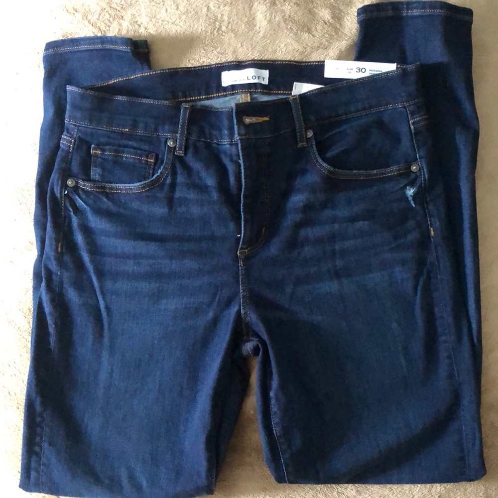 NWT Loft Mod Skinny Jeans w/slim pockets